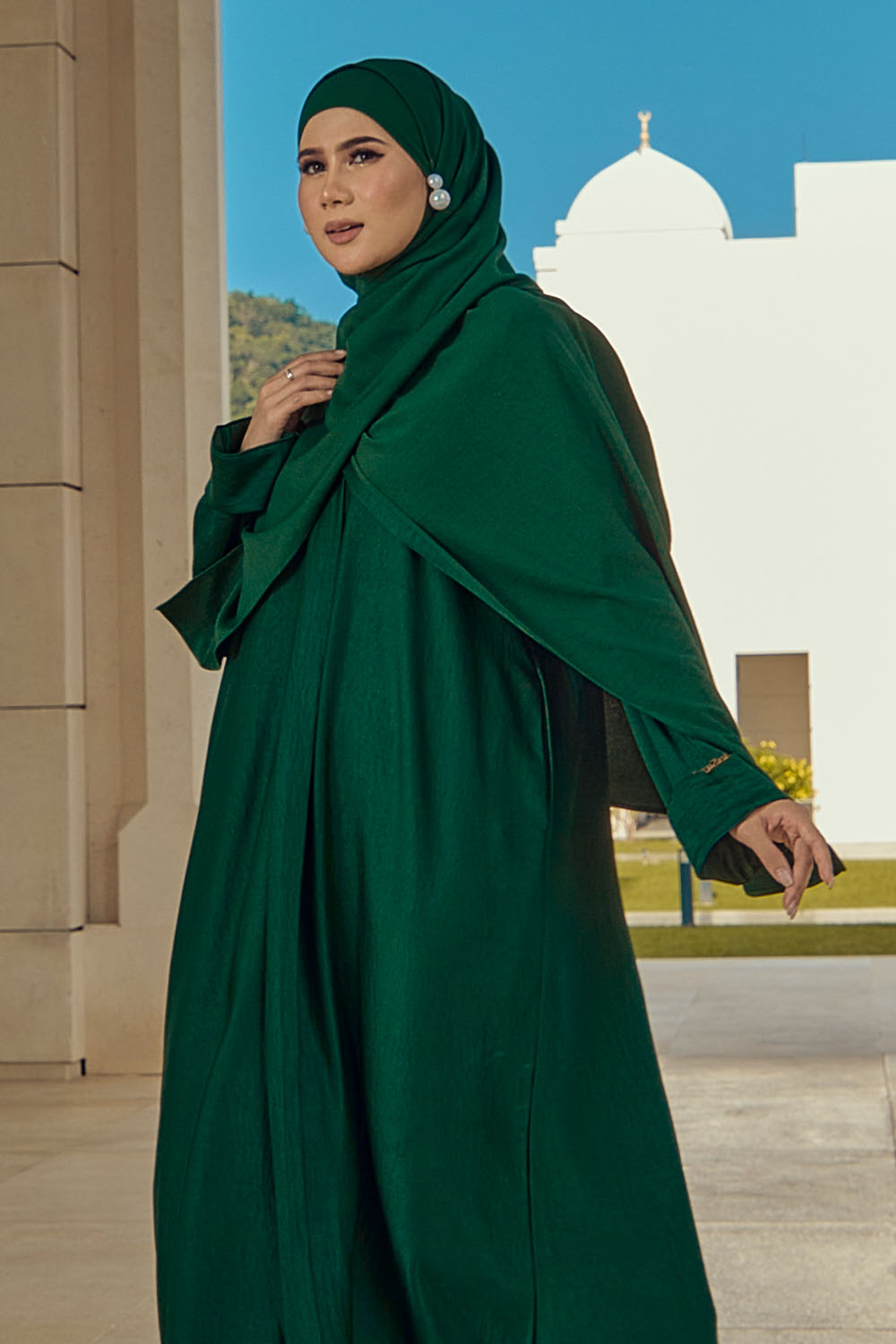 Abaya Aisyah - Emerald Green